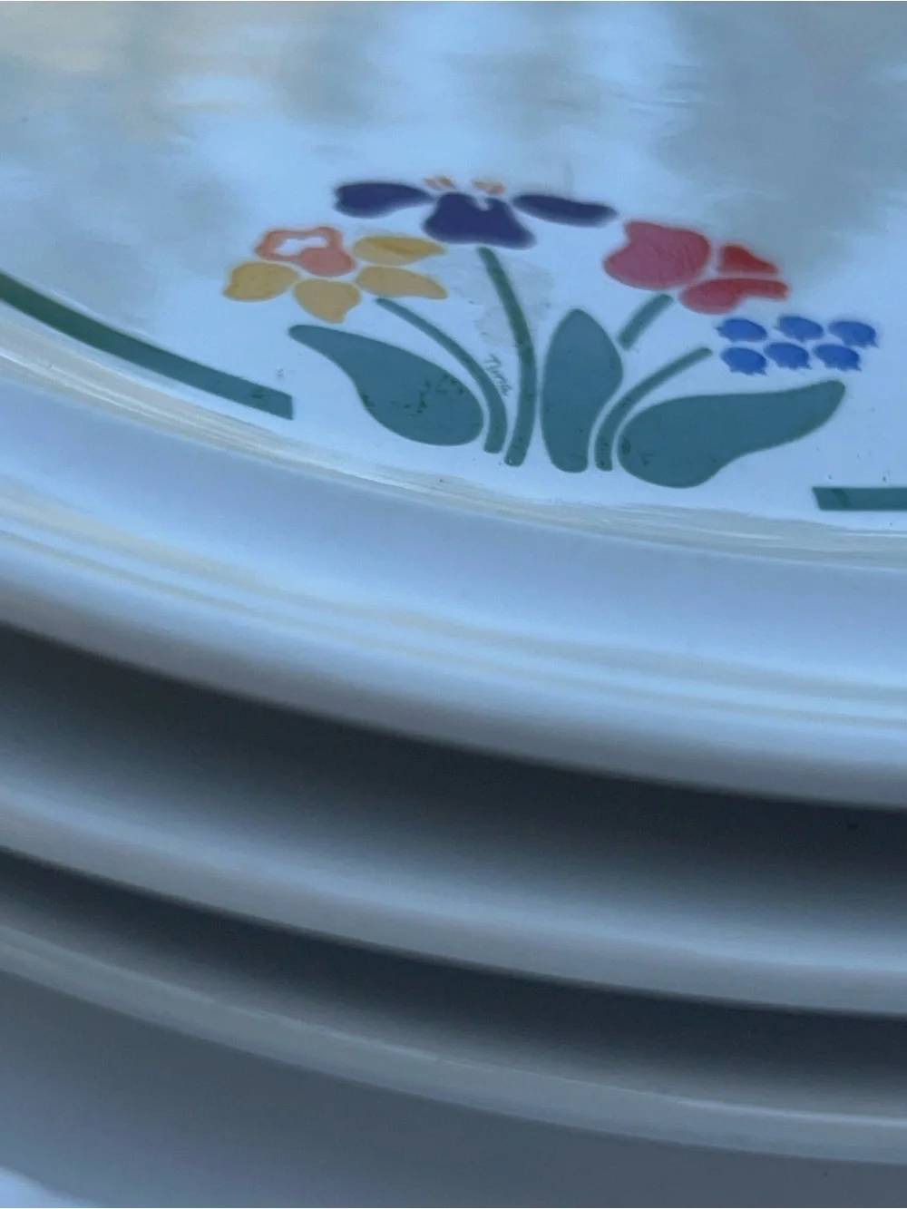 Vintage Anchor Hocking Greenhouse Salad Plates Set of 3